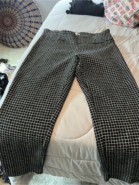 Zac & Rachel Black and White Grid Pants